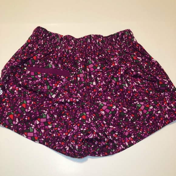 Lululemon Geo Regal Plum Print Shorts - Picture 2 of 4